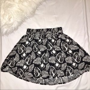 Boho tropical skater skirt